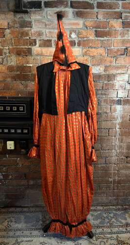Antique circa 1930s/1940s three piece American clown costume