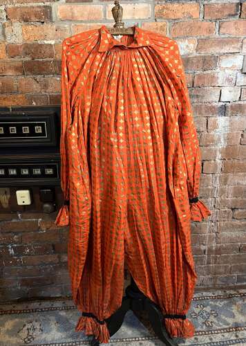 Antique circa 1930s/1940s three piece American clown costume