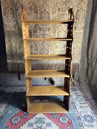 Antique Liberty London Style Arts & Crafts Late Victorian Book Shelf