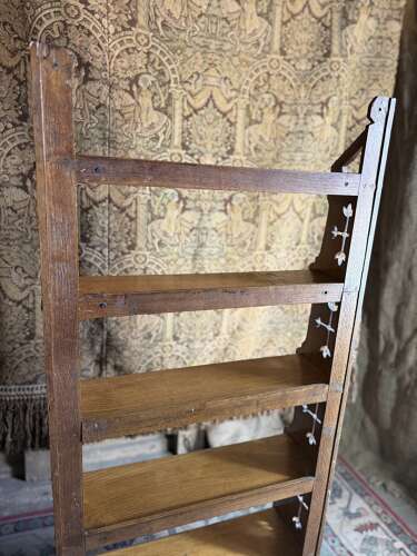 Antique Liberty London Style Arts & Crafts Late Victorian Book Shelf