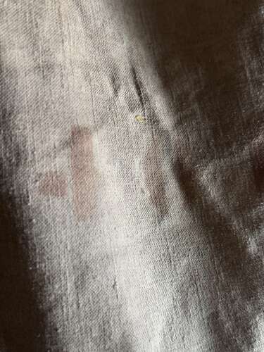 Antique Auguste Descamps-Angillis Textile Mill Canvas Sack