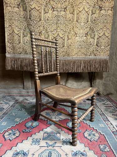 Antique Nursing / Nursery Bergere Bobbin Chair
