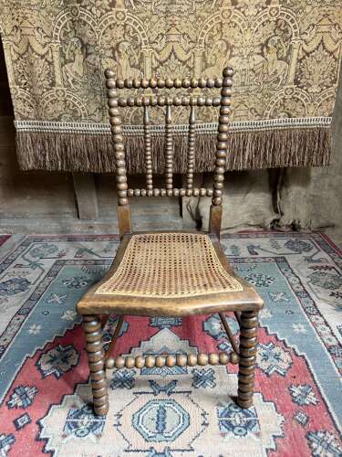 Antique Nursing / Nursery Bergere Bobbin Chair