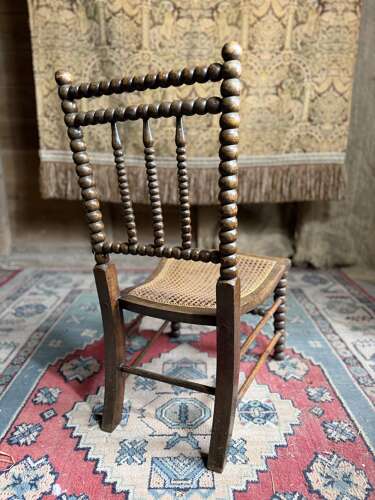 Antique Nursing / Nursery Bergere Bobbin Chair