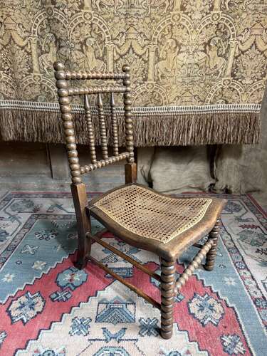 Antique Nursing / Nursery Bergere Bobbin Chair