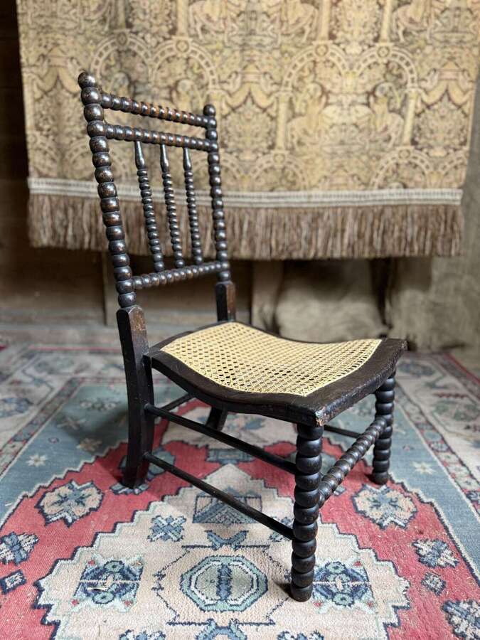 Antique Bobbin Begere Nursery Chair -  Arts and Crafts