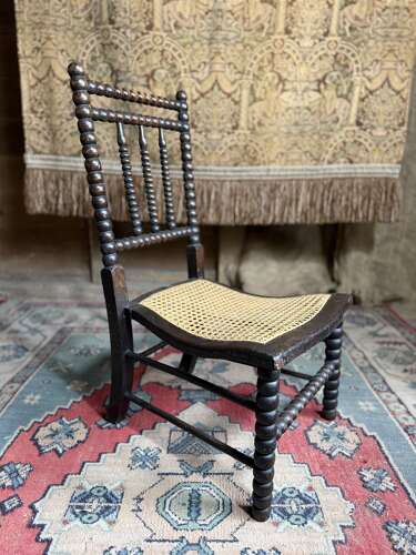 Antique Bobbin Begere Nursery Chair -  Arts and Crafts