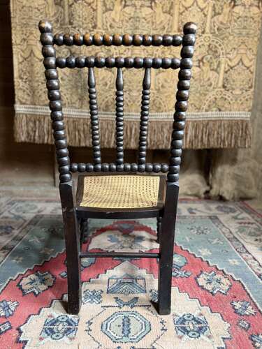 Antique Bobbin Begere Nursery Chair -  Arts and Crafts