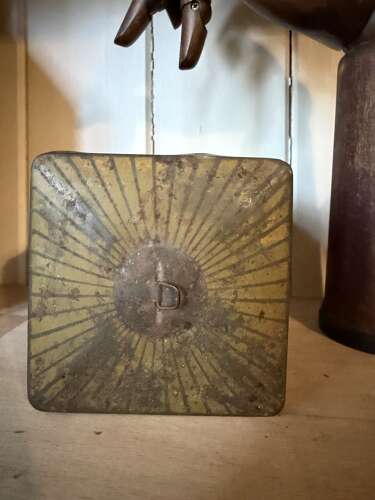 Antique Advertising Sharps Super Kreem Toffee Birdcage Pictorial Tin