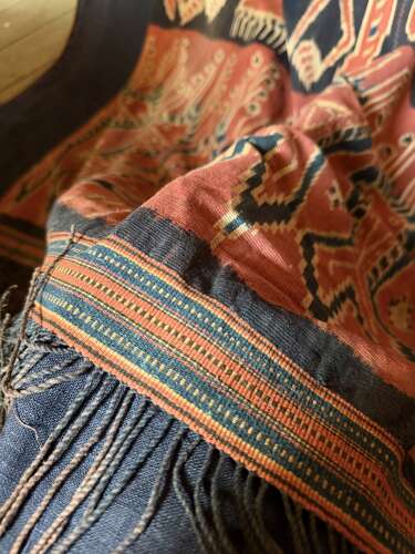 Antique Hinngi Sumba Cloth Hand Woven Ikat Textile Interior