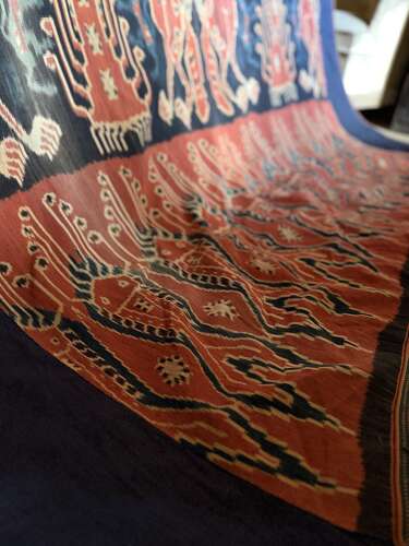 Antique Hinngi Sumba Cloth Hand Woven Ikat Textile Interior
