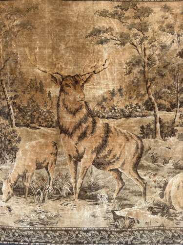 Vintage Verdure Style Woodland Deer Wall Hanging Tapestry  