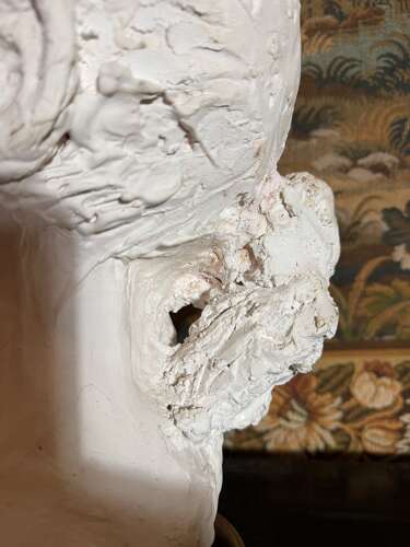 Contemporary Plaster Sculped Female Bust (unsigned)