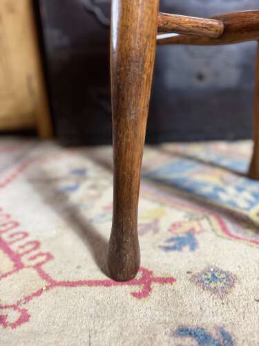 Antique English 19th Century Elm Stool