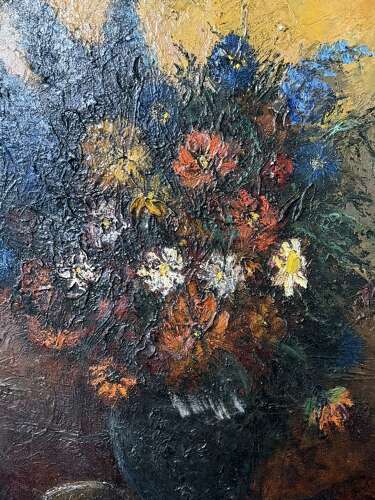 French Oil on Canvas 